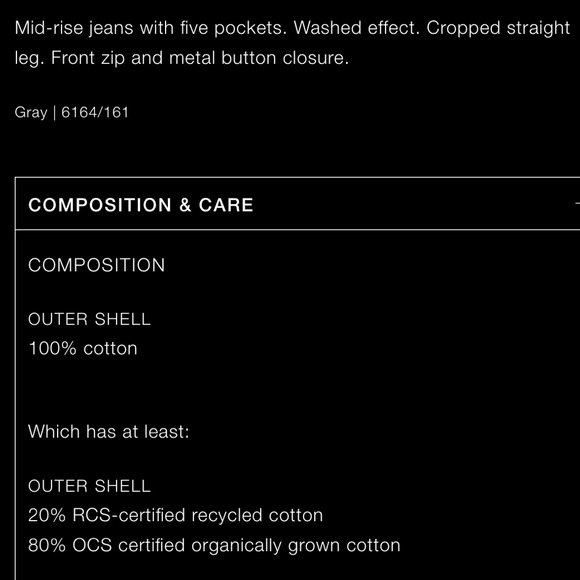 Z1975 MID WAIST CROPPED STRAIGHT JEANS - Picture 6 of 6